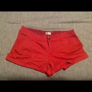 Red orange shorts